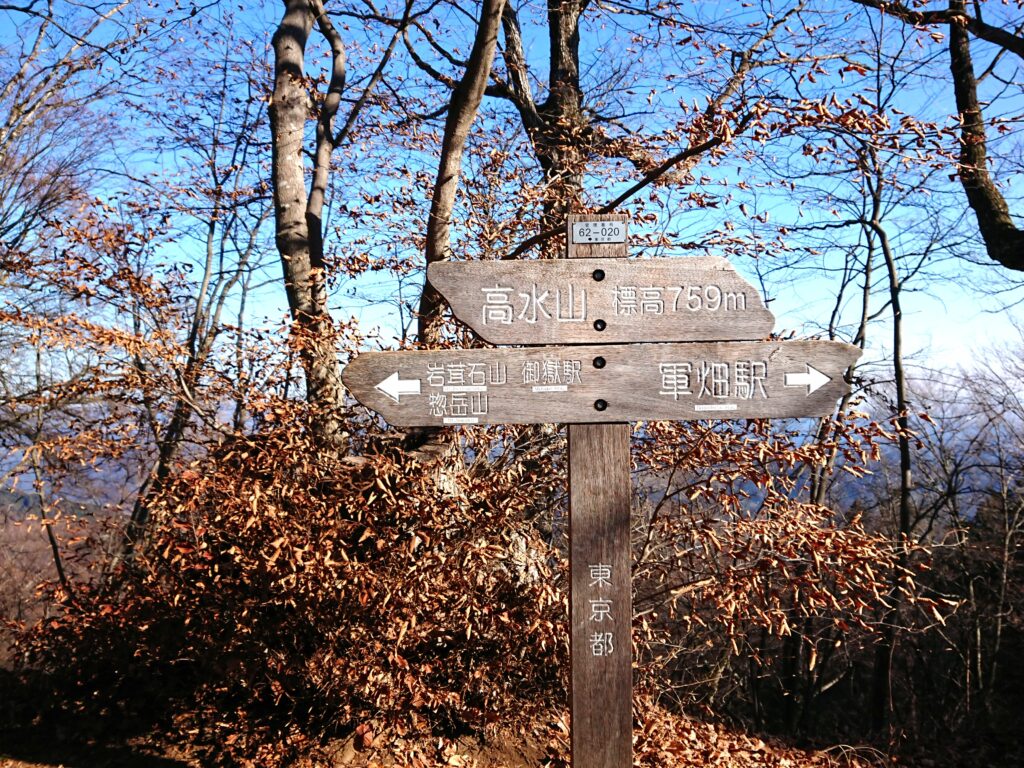 高水山山頂